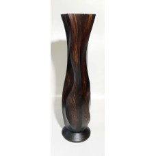 Thai Design Vase the beautiful curved Wooden Size ุ12"  Home Decor Mango Wood    332396368747